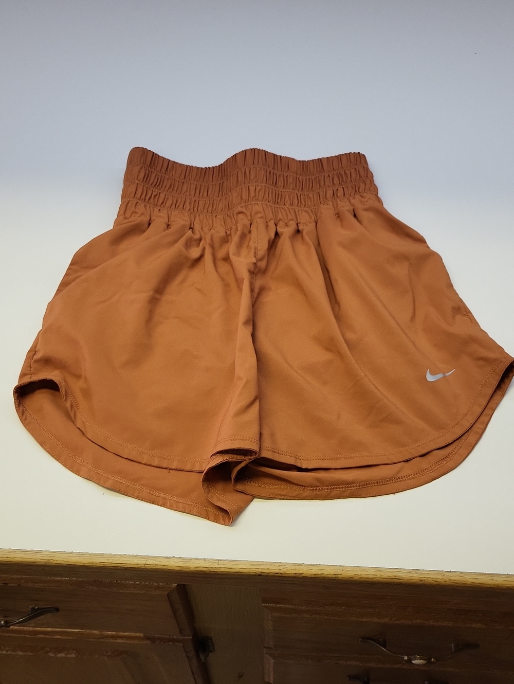 Nike Women's Rust Orange Athletic Shorts